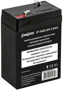   Exegate DT 6028 (6V 2.8Ah)  F1