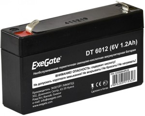   Exegate EX282945RUS DTM 6012 (6V 1.2Ah  F1)