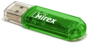 - USB Mirex elf 13600-FMUGRE04 4gb USB2.0 Green