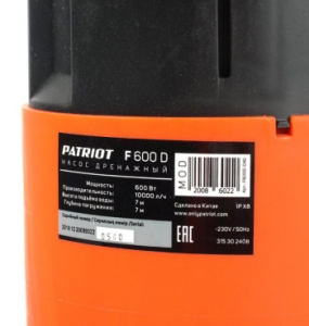    Patriot F 600 D 600 10000/