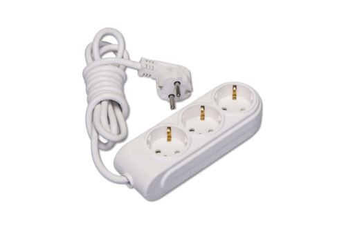 Удлинитель 3х3м с заземл. 16А защ. шторки Makel N3210043