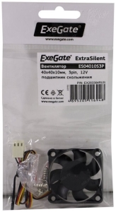  ExeGate ExtraSilent ES04010S3P, 40x40x10 ,  , 3pin, 5000RPM, 24dBA