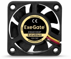  ExeGate ExtraSilent ES04010S3P, 40x40x10 ,  , 3pin, 5000RPM, 24dBA