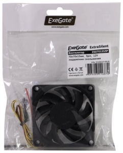  ExeGate ExtraSilent ES07015S3P, 70x70x15 ,  , 3pin, 2500RPM, 23dBA