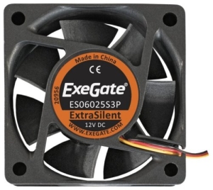  ExeGate ExtraSilent ES06025S3P, 60x60x25 ,  , 3pin, 2500RPM, 22dBA