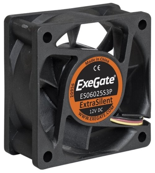  ExeGate ExtraSilent ES06025S3P, 60x60x25 ,  , 3pin, 2500RPM, 22dBA